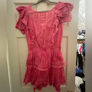 LoveShackFancy, Pink Mini Dress. Size M